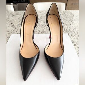 Christian Louboutin Iriza Black Leather Pumps